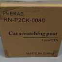 Cat Scratching Post, Sisal, Interactive Furniture Toys for Indoor Cats Adults, 2 Mounting Methods Scratcher Tree Tower with Hanging and Ball Track, Activity Center for Kitten, 25 inches