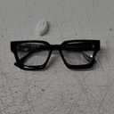 livho Oversized Blue Light Blocking Glasses for Woman and Men - Rectangle Fashion Glasses for Computer, Chic Preppy Frame (All Black)