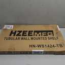 Stainless Steel Tubular Wall Mount Shelves with 2 Brackets 14x24 Inches, Metal Shelving for Commercial Kitchen, Hotel, Home, Laundry, Garage and Workshops