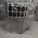 Baby Bottle Organizer, Stackable Storage Drawers with Label, Clear Station Organizers Container for Pacifiers, Pump Parts, Desk Organizer Bins for Bathroom, Cabinet, Pantry, Vanity, Countertop, 4 Pack