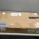 Metal Freestanding Dog Gate Outdoor4 Panels with Door, Extra Wide Foldable Pet Fence with Pet Monitor Adapter, 32'' Height Tall Dog Gate for Doorways, Stairs, Hallways, Yard, Indoor