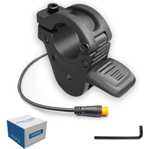 Electric Throttle 300X Thumb Throttle for 7/8inch 22mm Left and Right Handlebars 12v 24v 36v 48v 60v 72v Electric E-Bikes (M8 Waterproof Plug)