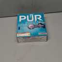 PUR Plus Horizontal Faucet Mount Filtration System with 3-in-1 Lead Reducing Filter, Water Filter for Sink, Lasts 100 Gallons, Compatible with Sinks with External Aerators, Metallic Grey