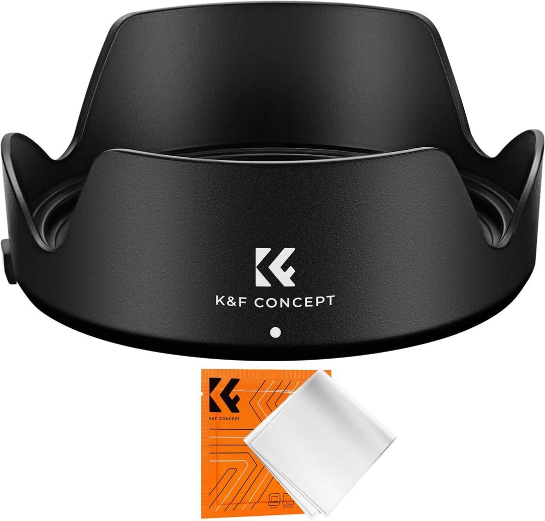 K&F Concept Lens Hood for Canon RF 24-240 mm F4-6.3 is USM Lens, Reversible Snap on Camera Lens Shade Replacement of Canon EW-78F Hood, Compatible with 72mm Filters and Lens Cap