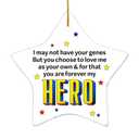 Step Dad Gift Christmas Ornament, You are Forever My Hero, Ornament Gift for Bonus Dad Stepfather Father's Day Birthday Gift, Best Bonus Dad Ever Gift