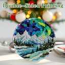 Mountain Landscape Ornament, Christmas Ornament Christmas Tree Decor, Holiday Decoration, Stocking Stuffer, Festive Gift Idea, Gifts for Nature Lover, Mountain Lover, Friends, and Family