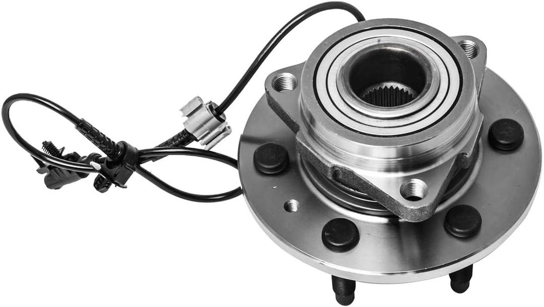 Front Wheel Hub and Bearing Assembly Left or Right Compatible Cadillac Escalade ESV EXT Chevrolet Avalanche Silverado Suburban Tahoe GMC Sierra Yukon Base XL 1500 AUQDD 515096 [ 6 Lug W/ABS AWD 4x4 ]