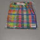 Palazzo Pants for Women Casual Multicolor Gingham Wide Leg Capri Pants 2025 Summer Boho Lounge Trousers with Pockets, XL 