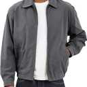 TALL MEN'S AUBURN LIGHT WEIGHT ZIP FRONT GOLF JACKET, Size L