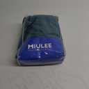 MIULEE Teal Faux Linen Blackout Curtain 84 Inch Long 2 Panels Set Rod Pocket/Back Tab/Pinch Pleated Room Darkening Textured Black Out Track Drapes for Bedroom Living Room