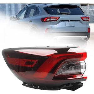 Dasbecan Left Driver Side LED Outer Tail Light Assembly Compatible with Ford Escape 2023 2024 2025 Taillight Rear Lamp Replace PJ6Z-13405-A PJ6Z13405A