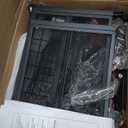 Furologee Kitchen Bakers Rack with Power Outlet, Microwave Oven Stand with Storage 4 Tiers, Coffee Bar Table with 6 S Hooks, Kitchen Storage Shelf Rack for Spices, Pots, Rustic Brown (22inch)