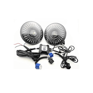Car Accessories RGB 7Inch L/ed Headlight Compatible For Wrangler JK TJ 07-18 Bluetooth App Control For L/ada N/iva 4X4 H/ummer H1 H2