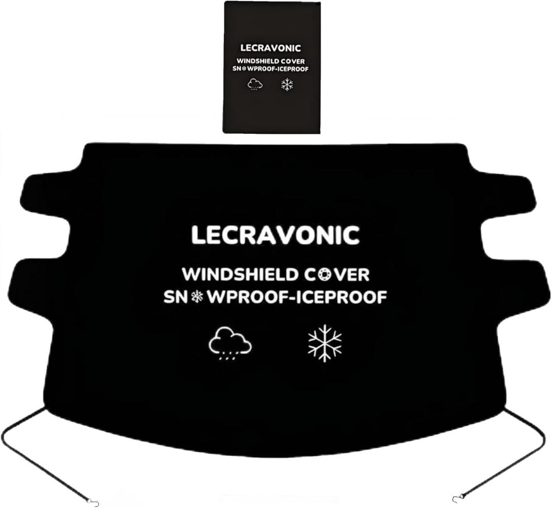 Windshield Cover for Ice and Snow,Frost Guard Windshield Cover|Embedded Magnets Windshield Cover|Waterproof Windshield Snow Cover|Windshield Frost Cover Fit for Cars,SUVs|Car Accessories for Winter