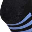 adidas Women's Cushioned No Show Socks (3 Pairs) Durable & Comfortable (Medium, Black/Blue Fusion/Violet Fusion Purple/3)