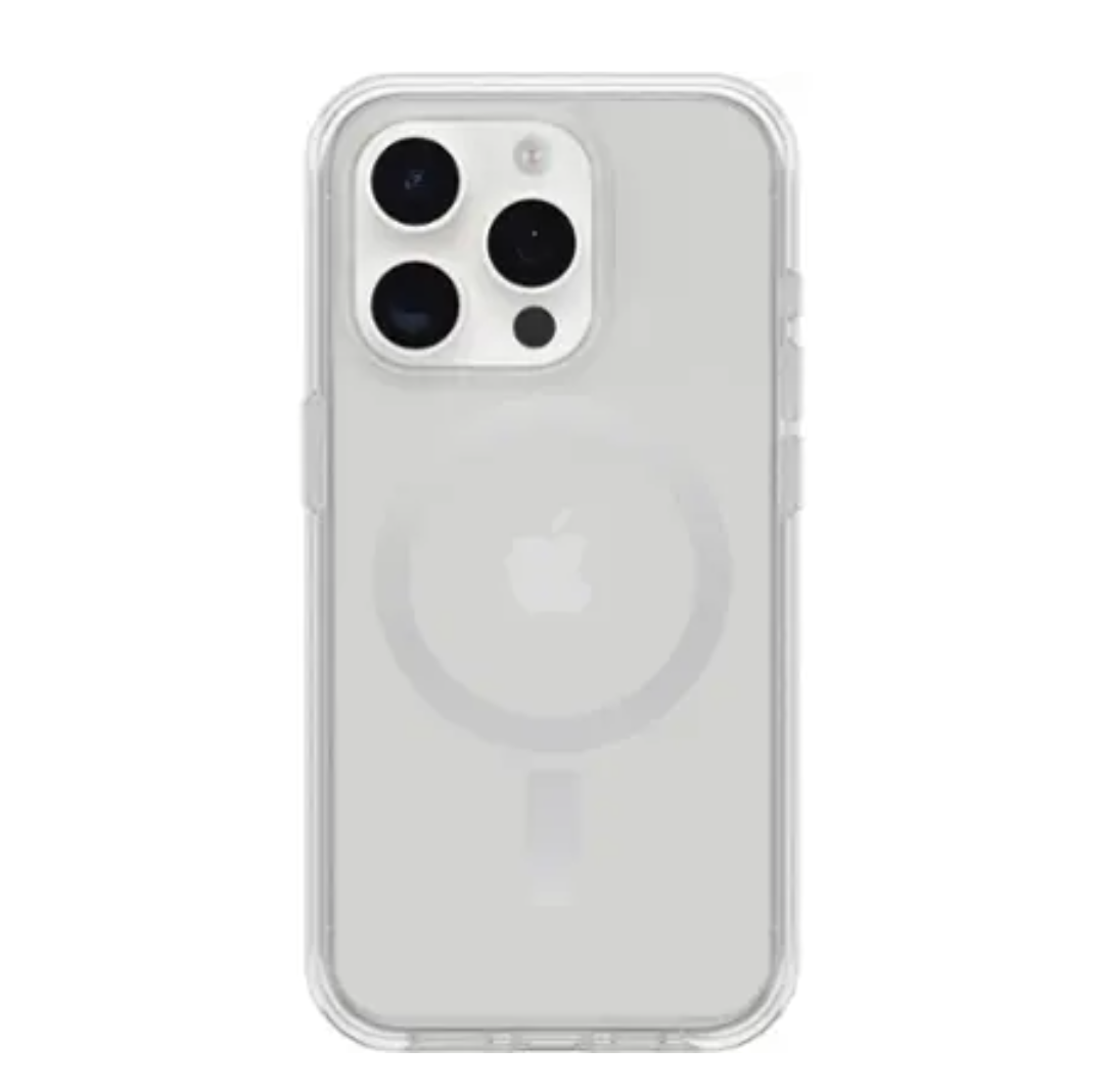 OtterBox - Symmetry Series Hard Shell for MagSafe for Apple iPhone 15 Pro - Clear