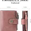 FALAN MULE Small Wallet for Women Leather Bifold Compact Small Womens Wallet with RFID Blocking