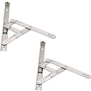 Casement Window Hinges 8-inch Stainless Steel Friction Stay Hinges - 2pcs