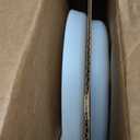 Mayfair Padded Toilet Seat, Cushioned Soft Vinyl over Wood Core Seat, Secure Hinges, Easy Clean, Made in USA, Elongated, White