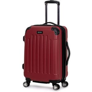 Kenneth Cole REACTION Renegade Luggage Expandable 8-Wheel Spinner Lightweight Hardside Suitcase, Scarlet Red, 20-Inch Carry On