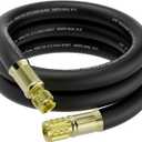 HV1-3/8" HVAC Vacuum Hose (6 FT), 3/8" to 1/4" SAE Fittings, 800 Psi Working/4000 Psi Burst Pressure, Vacuum Certified High-Flow Hose Compatible with Most Refrigeration & Air Conditioning Equipment