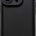 Puxicu Slim Case for iPhone 15 Pro Max, Enhanced Camera Protection, Shockproof Skin-Friendly Touch Soft Case Cover for iPhone 15 Pro Max Phone 6.7 inch, Black