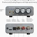 Fosi Audio K5 Pro Gaming DAC Headphone Amplifier Mini Hi-Fi Stereo Digital-to-Analog Audio Converter USB Type C/Optical/Coaxial to RCA/3.5MM AUX for PS5/PC/MAC/Computer