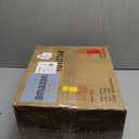 TUTOTAK Small Narrow LED End Table with Charging Station, Side Table Outlets, Nightstand with 2 Cloth Drawers, Set of 2, Couch Table, for Living Room, Bedroom, Bedside, Brown and Black TB01BB056K