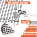 QuliMetal 7525 Grill Grates 7537 Flavorizer Bars for Weber Genesis Silver B/C,Genesis Gold Platinum B/C,Weber Spirit 300 with Side Knobs,Spirit 700,Grill Parts for Weber Spirit 900
