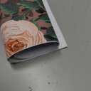 CRE8TIVE 24"x118" Pink Leopard Peel and Stick Wallpaper Rose Floral Wallpaper Leaf Contact Paper for Girls Bedroom Self Adhesive Removable Vinyl Wall Paper for Bathroom Cabinets Drawers Liners Walls
