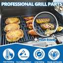 SafBbcue 16 15/16" Cooking Grates for Charbroil 463344015 463344116 463343015 463371116 463370015 466642616 463251713 463340516 463371719 463250509 463370719, Cast Cooking Grids for G467-0002-W1