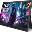 Portable Monitor 13.5'' 30002000 IPS 3:2 Screen, 100% sRGB HDR USB-C HDMI Second Monitor for Laptop, Ultra-Slim Portable Display with Adjustable Damping Stand, Plug & Play for PC Mac Phone