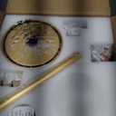 42'' Ceiling Fan with Lights and Remote, Low Profile Modern Ceiling Fan Gold, 6 Speed, Reversible, 3000k-6000k LED, Quiet DC Motor for Indoor Outdoor Bedroom Living Room