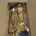10'' Gold Award Trophy,4 Pack Gold Award Statues,Trophy for Award Ceremony,Celebration,Party Decorations,Party Props and Appreciation Gift