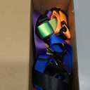 Sanwuta 18 Pcs Adjustable Dog Collar 9 Colors Nylon Soft Neoprene Padded Heavy Duty Medium Pet Collars with Buckle for Medium Dogs(Large,Bright Color)