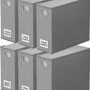 SpaceAid 6 Pack Bed Sheet Organizers and Storage, Foldable Sheet Organizer with Window for Linen Closet, Set Folder Keeper for Queen & King Size Bedding Storage (Gray)