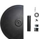  C-Hopetree 33 lb Half Round Heavy Duty Base Stand Weight for Outdoor Patio Market Umbrella, Black