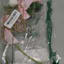 8 Set Rose Flower Garland, Artificial Flower Decoration, Artificial Floral Hanging Rose with Bows Garland Ceiling Decor with Hooks Jute Rope Fishing Line for Wedding, Proposal (Pink)