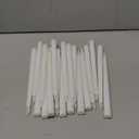 24pcs Flameless Flickering LED Taper Candles Bulk Battery Operated Candles for Christmas Halloween Birthday Wedding Party, (Ivory, 11 inch, 24pcs)