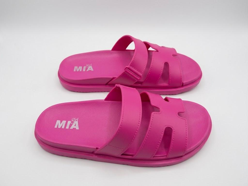 Mia Girl Comfortable Flat Sandals for Women, Pink US 7