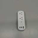 PD20W USB Outlet Extender Surge Protector - with Rotating Plug, 6 AC Multi Plug and 3 USB Ports (2 C), 3-Sided Swivel Power Strip Spaced Splitter for Home, Office, Travel (White)