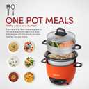 AROMA 3-Cup (UnCooked) / 1.5Qt / 6-Cup Cooked Rice & Grain Cooker (ARC-743-1NGOR)