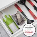 Starfrit Pump'n'Slice - Vertical Mandoline, Food Chopper, Slicer - Precision Adjustable Slicing, Julienne, Dicing - Safe Enclosed Blades, Fold for Storage - High Efficiency Spring Pump - Cleaning Tool