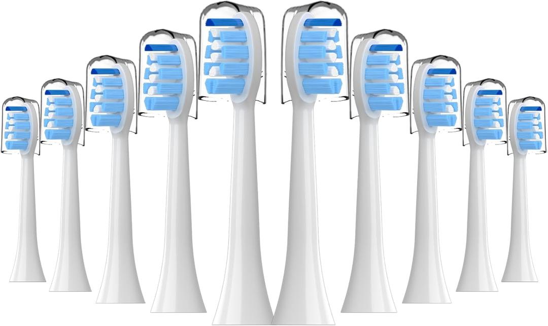 Toothbrush Replacement Heads for Philips Sonicare 10 Pack Soft Replacement Electric Toothbrush Head Compatible with Philips Sonicare Electric Toothbrush (Blue)