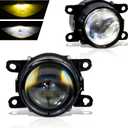 VPIMOZO 3.5" HI-PO Retrofit Upgraded LED Yellow Fog Lights Compatible with Honda Civic 13-21 FIT 15-20 HRV 19-20 15-17 Subaru WRX 06-12 Pathfinder 40W Replacement Front Bumper Lamp (Ford)