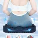 Gel Seat Cushion for Long Sitting(Enlarged & Thickened), Cooling Pressure Relief Seat Cushion for Wheelchair, Driving, Kayak, Office Desk Chair Seat Pad Gel for Heavy People[Black-2.75" Thick]