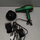 2000 Watt Negative Ionic Hair Dryer, Professional Salon Blow Dryer, Low Noise Fast Drying & Powerful AC Motor and Diffuser Comb for Men Women,3 Heat & 2 Speed Settings, Easy to Use- Green