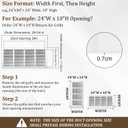 24x10 Steel Return Air Grille, Fits 24"W x 10"H Duct Opening