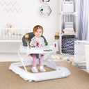 Height Adjustable Folding Baby Walker with High Back and Padded Seat