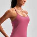 JOYSPELS Workout Tank Tops for Women with Built in Bra, Slim Fit Racerback Athletic Yoga Cami, Buttery Soft Activewear (Pink, 19)